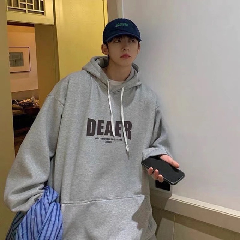 Áo hoodie Thể Thao Dáng Rộng Thoải Mái Phong Cách Hip Hop Đường Phố Cho Nam Cỡ M-5XL