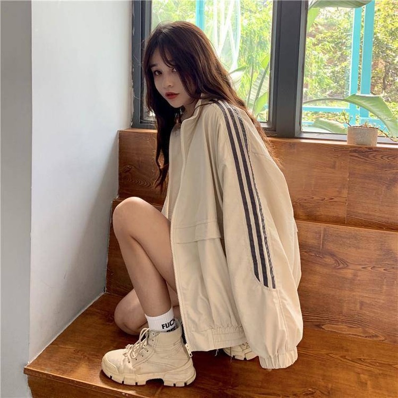 IELGY  Áo Khoác Chống Nắng Dáng Suông Dễ Phối Đồ Thời Trang Xuân Thu Phong Cách Hàn Quốc Cho Nữ