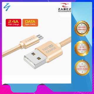 Cáp micro usb zadez zcc-117 | hàng chính hãng