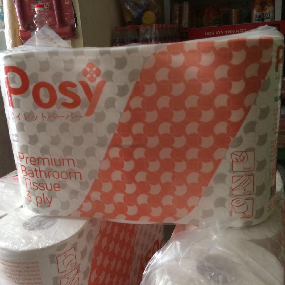 Giấy vệ sinh posy 6 cuộn hàng công ty chuẩn 100%