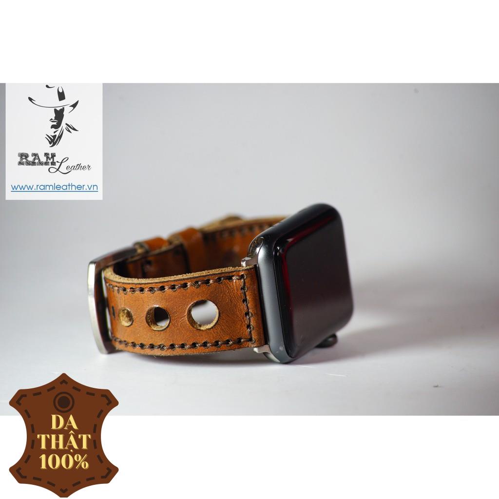 Dây đồng hồ Dây đồng hồ Nâu Đỏ Kiểu Mỹ – Ram Leather Develope D3
