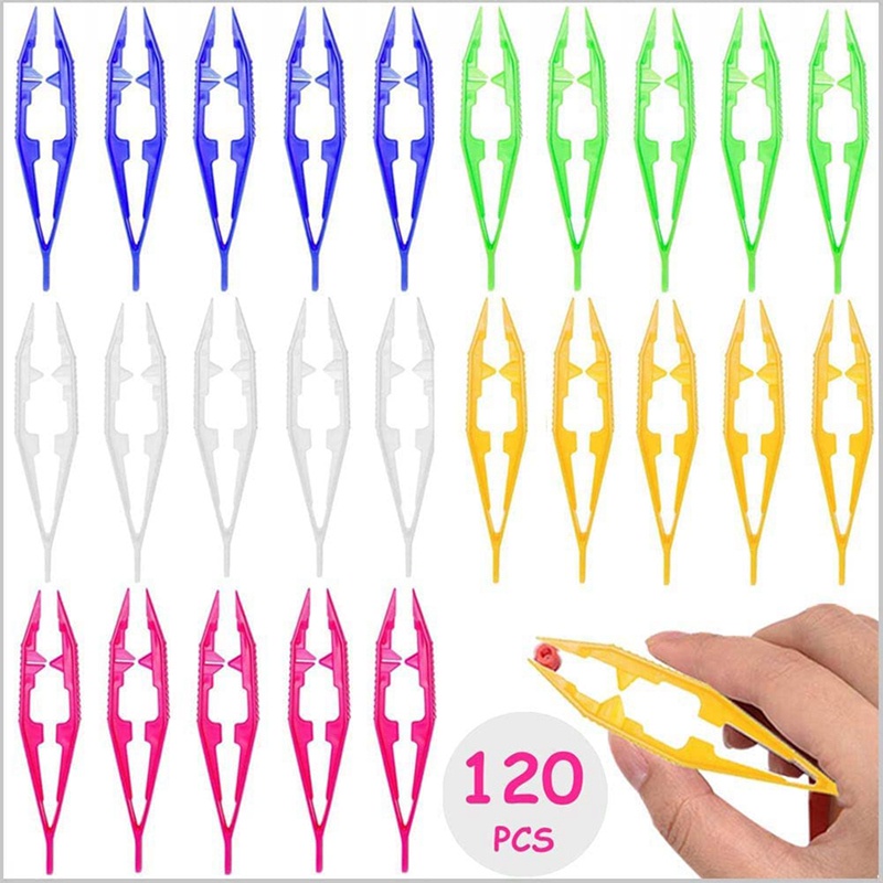 Set 120 Nhíp Nhựa Xỏ Hạt Làm Trang Sức DIY Cho Bé