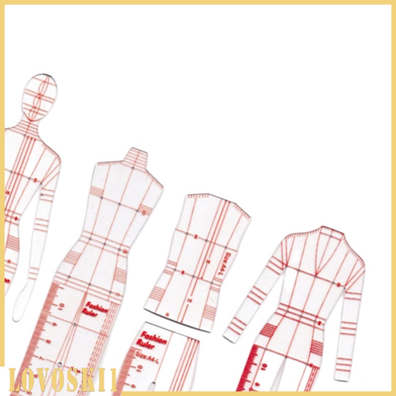 Bộ thước vẽ hình thời trang vẽ phác thảo chất lượng