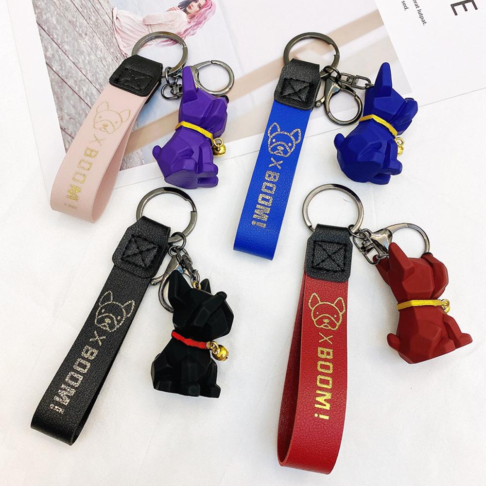 HARRIETT Móc Khóa Cặp Đôi Da PU Dễ Thương
