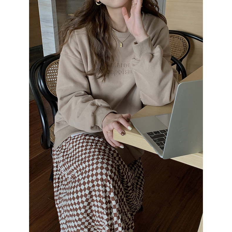 Áo Sweater Nỉ nữ Cao cấp Hàn Quốc Áo Sweater form rộng Ulzzang Thời trang | BigBuy360 - bigbuy360.vn