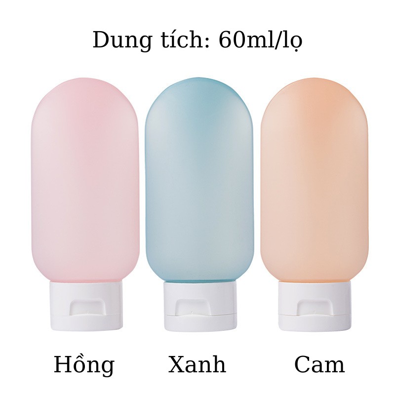 Chai chiết mỹ phẩm dầu gội sữa tắm du lịch 60ml Jordan &amp; Judy LN759