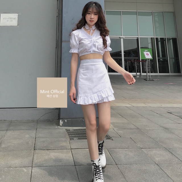 Set áo váy body tặng kèm dây chocker | BigBuy360 - bigbuy360.vn