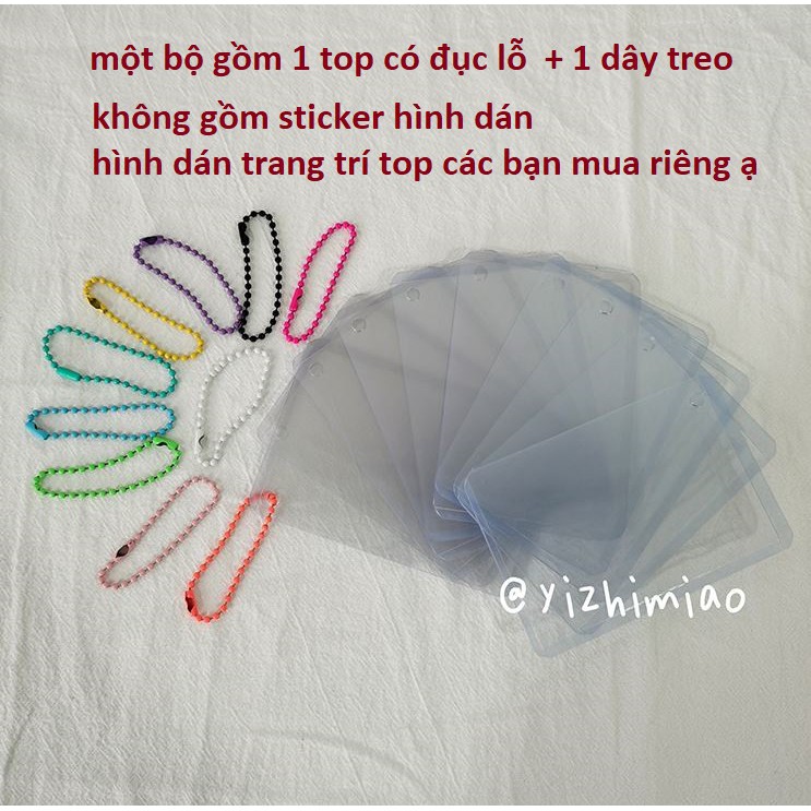 Top loader đựng thẻ ảnh - loại có móc treo