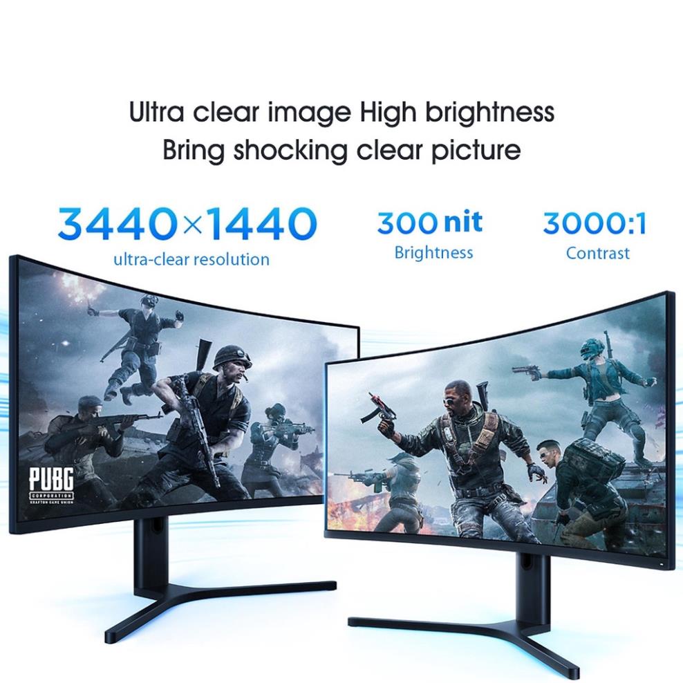 [Digiworld - BH 3 Năm] Màn hình máy tính Xiaomi 34 inch Mi Curved Gaming Monitor (XMMNTWQ34) BHR5132US - Chính hãng