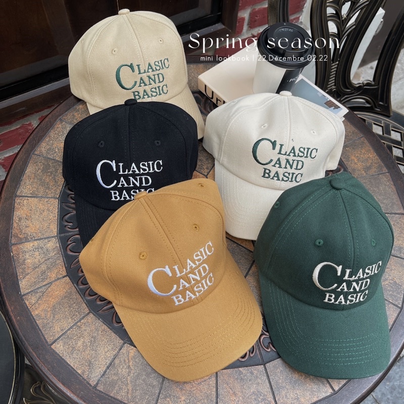 Mũ lưỡi trai thêu chữ Classic