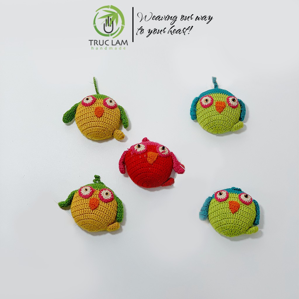 Thước Dây Cuộn Mini Rút Tự Động Đan Len Nhiều Màu Sắc  – Trúc Lâm Handmade