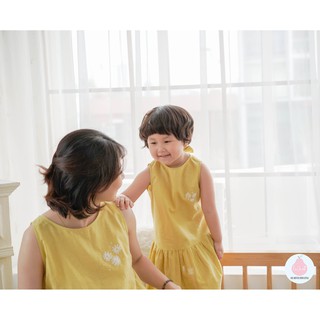  Váy linen ba lỗ thêu Daisy (mom)