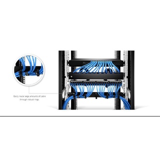 Thanh quản lý cáp ngang 1U AMP / Commscope