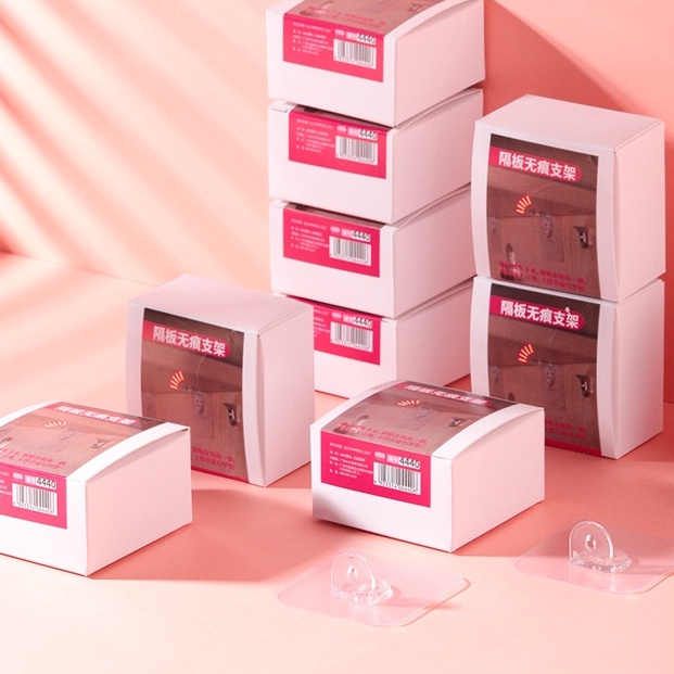 Set 4 Kẹp Cố Định Kệ Tủ Gắn Tường Tiện Dụng