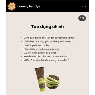 Dưỡng tóc Phục hồi Hạt Macadamia 236ml