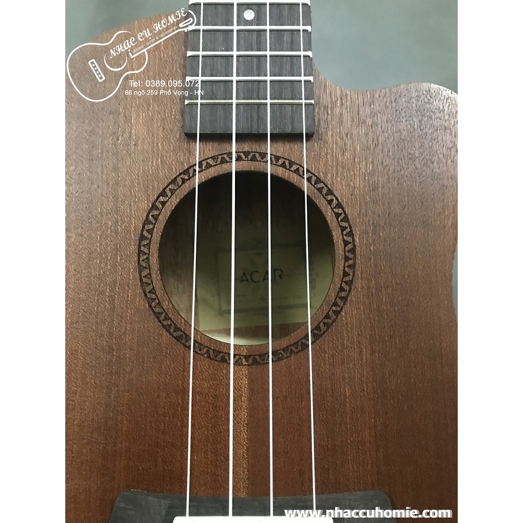 ĐÀN UKULELE CONCERT 23'' KHUYẾT ACAR