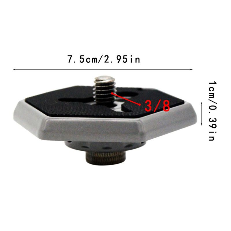 Tấm Tháo Lắp Nhanh Hình Lục Giác 3 / 8 &quot;Cho Manfrotto 030-14 / 38 RC0 3038 3049