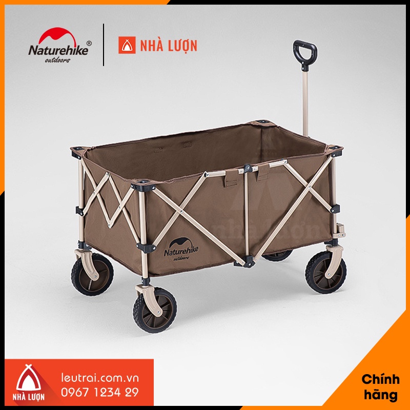 Xe kéo dã ngoại gấp gọn NatureHike NH20PJ005 193L (Bánh nhỏ)