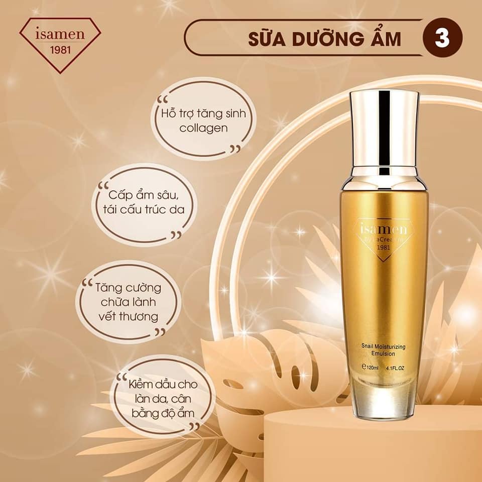 Sữa dưỡng ẩm iSAMEN làm trắng, căng bóng da, chống lão hoá dành cho da dầu | BigBuy360 - bigbuy360.vn