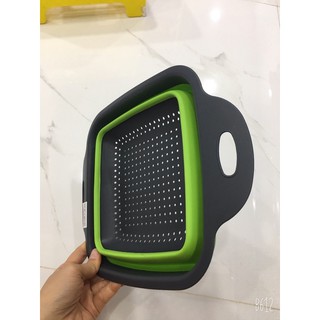 ❤️Rổ vuông silicol gấp gọn nhà bếp ✌️