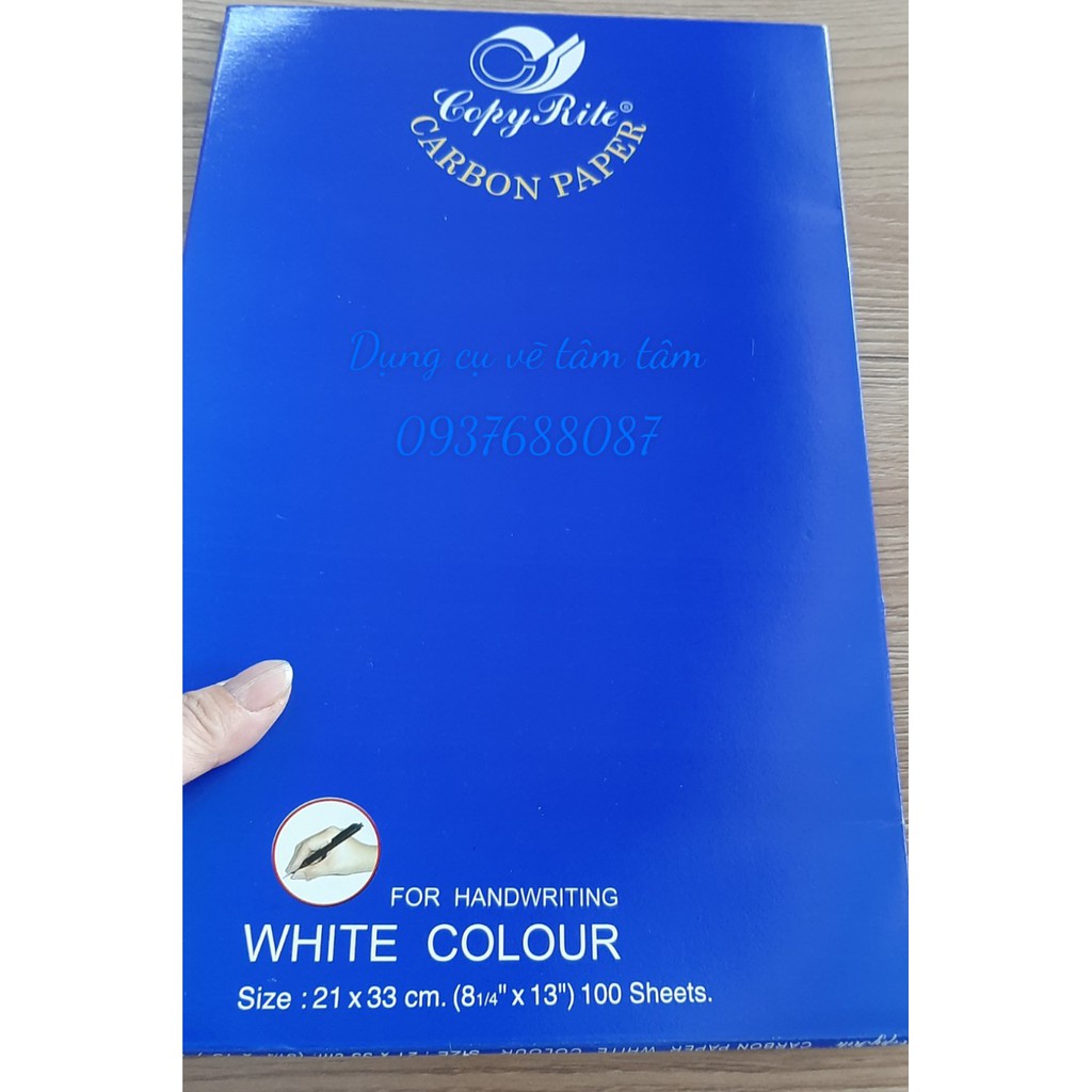 [ TÂM TÂM ]-Giấy than trắng khổ A4, White carbon paper size A4-100 tờ