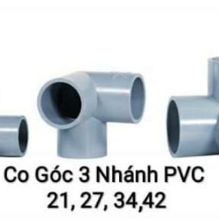 Cút góc nhựa pvc 3 nhánh, 4 nhánh, co góc 3 hướng, tê góc,  chữ thập 21, 27, 34, 42, chế đồ chơi, khung, lều