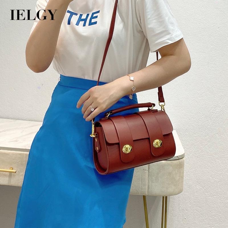 Túi đeo chéo vai  IELGY có khóa gài thời trang sành điệu cho nữ