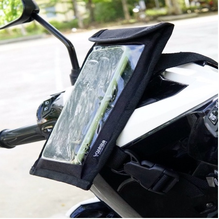 Túi đựng điện thoại treo đầu xe chống nước tuyệt đối, cảm ứng điện thoại tốt