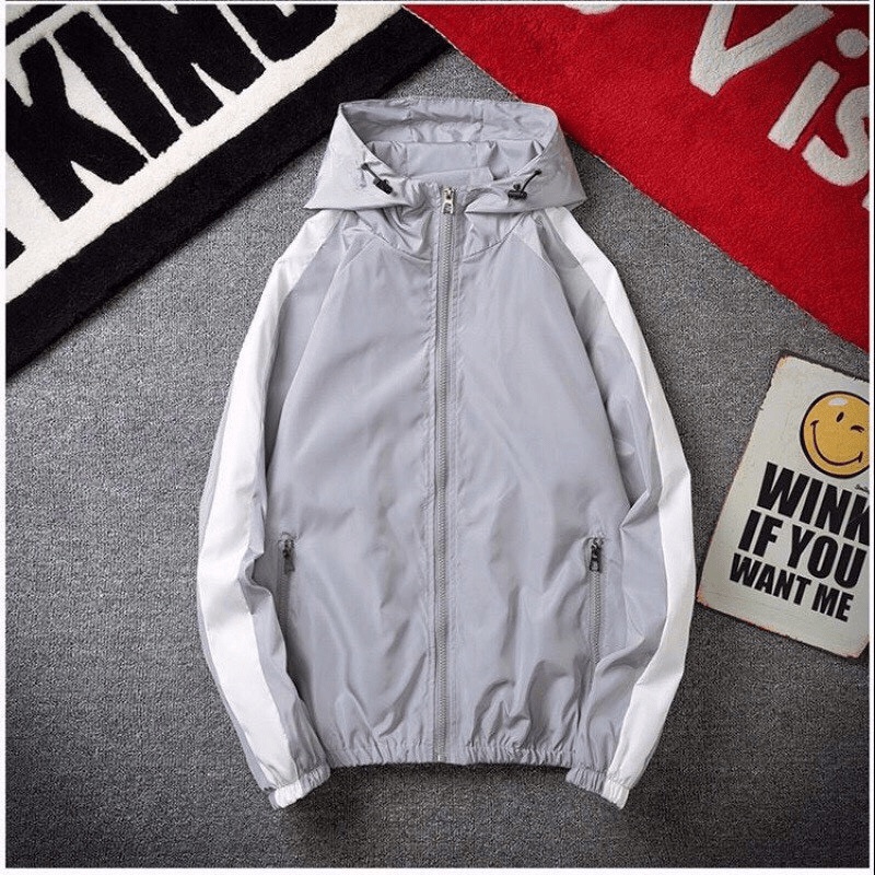 Áo khoác dù 2 lớp tay phối sọc cực đẹp hotrend dành cho các bạn trẻ MIDU FASHION