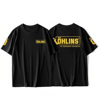 HOT Áo thun unisex racing biker Ohlins nam nữ tay ngắn có big size gia sốc