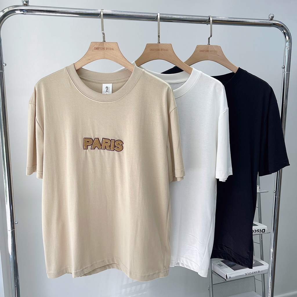 Áo Thun In Chữ Paris CHUOTCONG T292