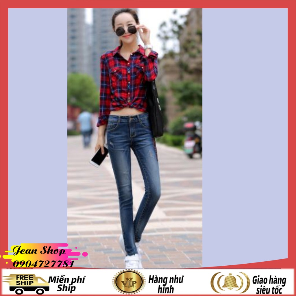 Quần bò cạp cao đẹp 🍎FREE SHIP🍎 Quần jean nữ hàng quảng châu cao cấp Q26 | BigBuy360 - bigbuy360.vn