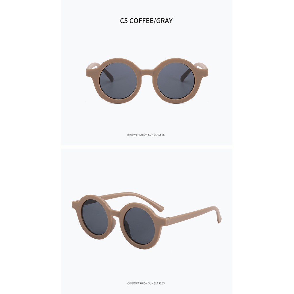 ✨✨Kính Râm Trẻ Em Tròn Mờ Thích Hợp Cho Bé 1-8 Tuổi