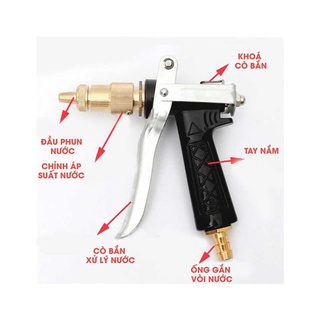 Súng Xịt Rửa Nước Tăng Áp Lực Cao Lên Tới 300%, Vòi Rửa Xe Chuyên Nghiệp - Dungcugiadinh