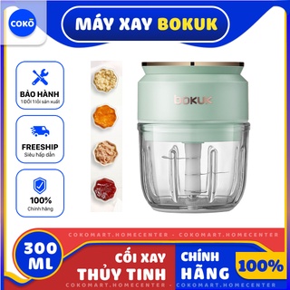 Máy Xay Đa Năng, Máy Xay Tỏi Ớt Mini Cầm Tay Chất Liệu Thủy Tinh 300ML,Thương Hiệu BoKuk Chính Hãng Hàn Quốc