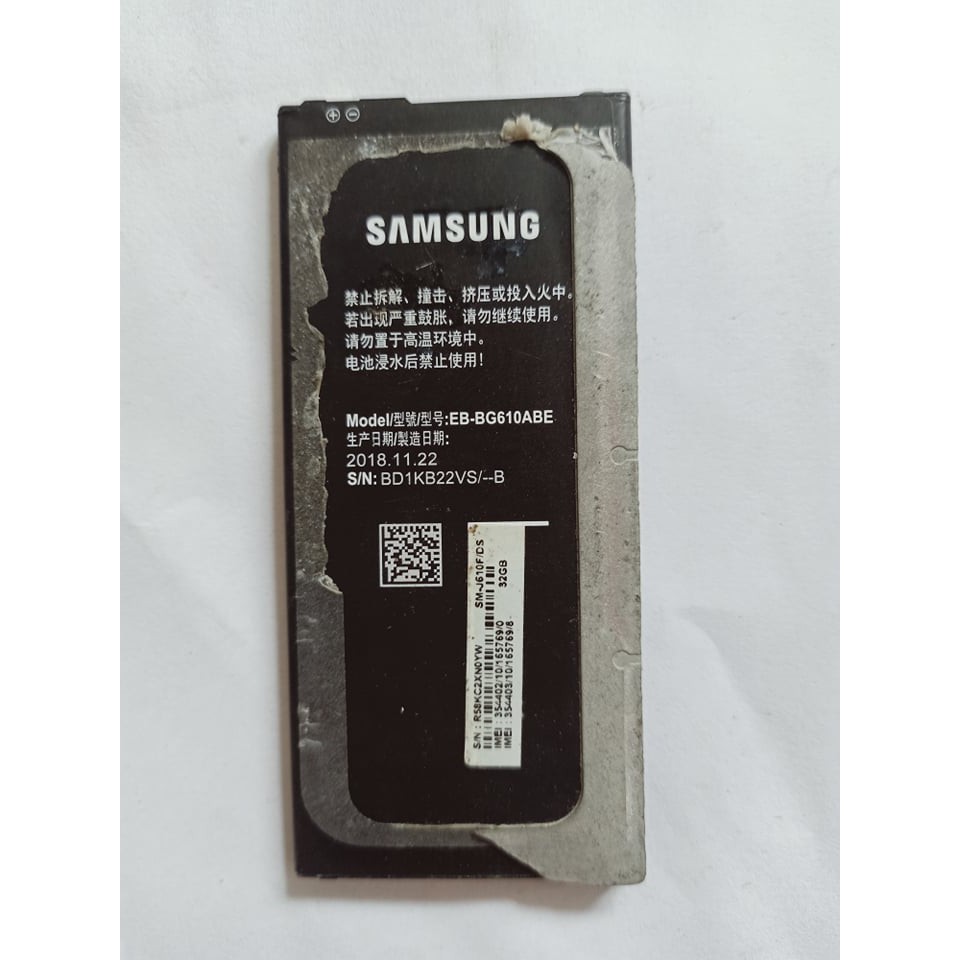 Pin Samsung J7 Prime (EB-BG610ABE) Zin Tháo Máy Cũ