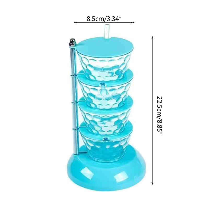 Hộp Đựng Gia Vị Nhiều Tầng Có Thể Xoay Tiện Dụng Cho Nhà Bếp