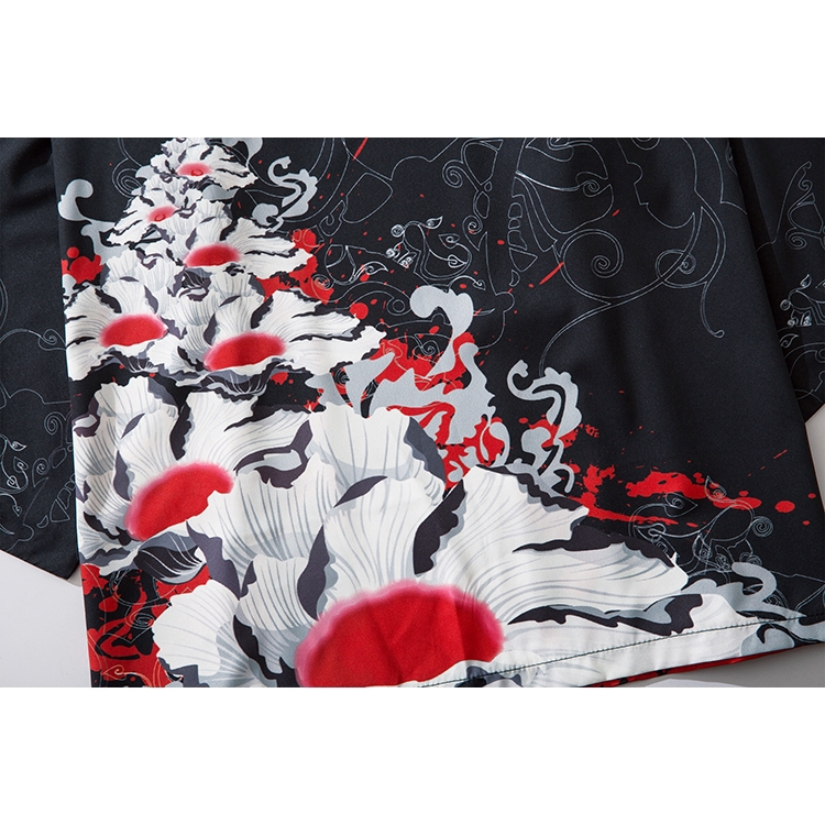 Ins Vintage Black Kimono Outer Blouse for Women Men Loose Harajuku Beach Japanese Unisex Clothes | BigBuy360 - bigbuy360.vn