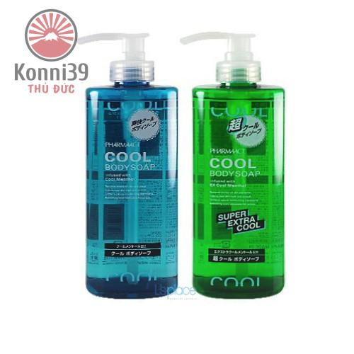 SỮA TẮM NAM CAO CẤP PHARMAACT COOL NHẬT BẢN (HƯƠNG BẠC HÀ - CHAI 600ML) - HÀNG NỘI ĐỊA NHẬT