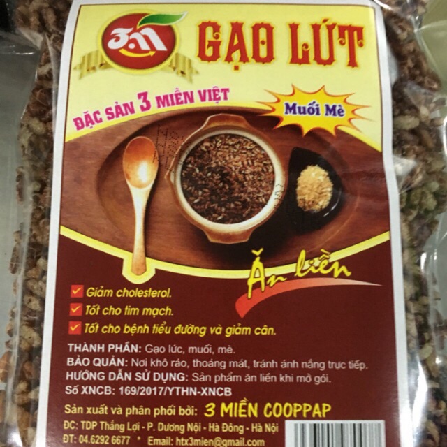 Gạo lứt muối mè ăn liền 130g