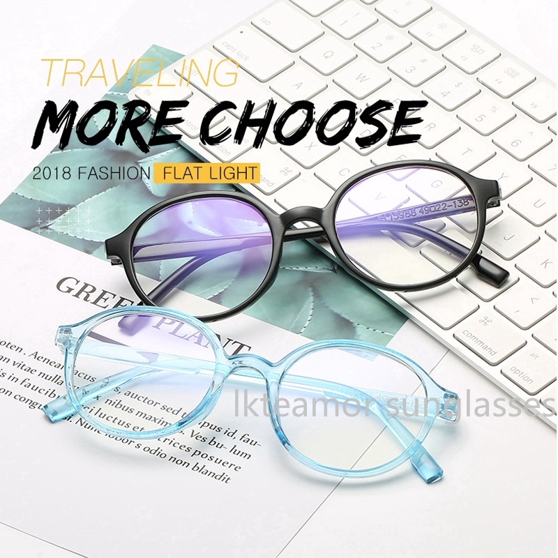 Mắt kính tròng trong suốt thời trang sành điệu