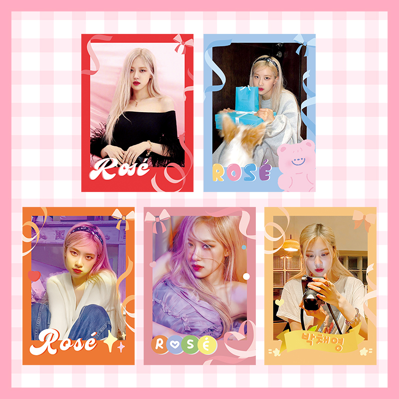Thẻ ảnh polaroid chủ đề thành viên nhóm nhạc Blackpink