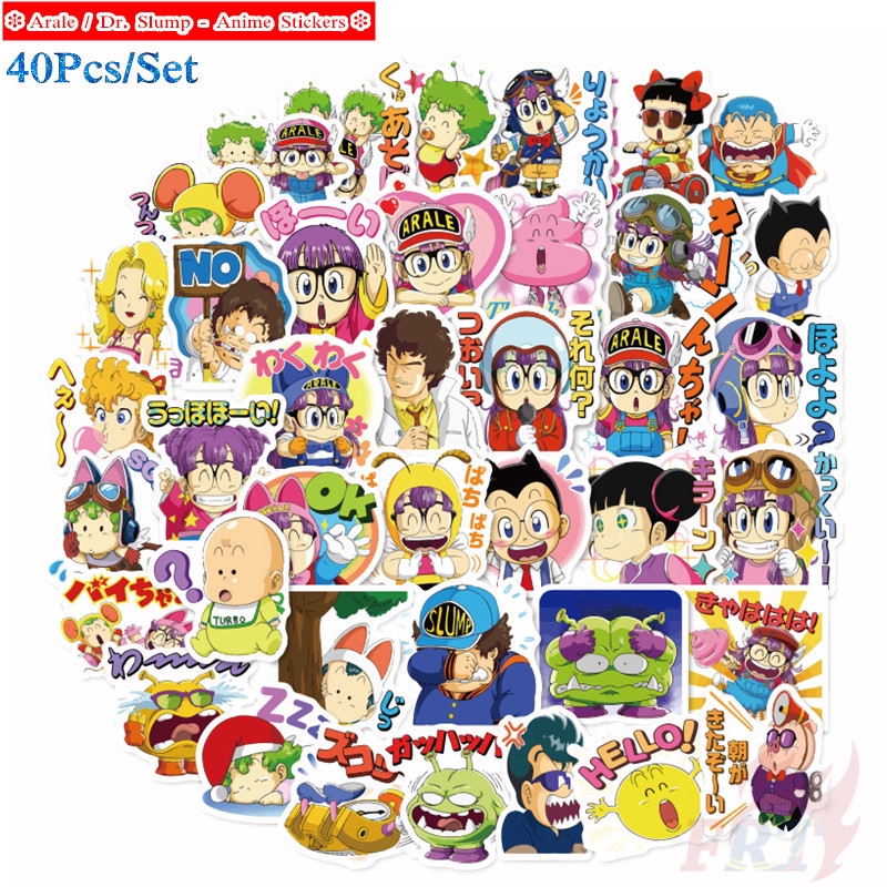 ❉ Arale / Dr. Slump - Anime Giấy và decal dán tường ❉ 40Pcs/Set DIY Decals Stickers for Diary Scrapbooks Skateboard