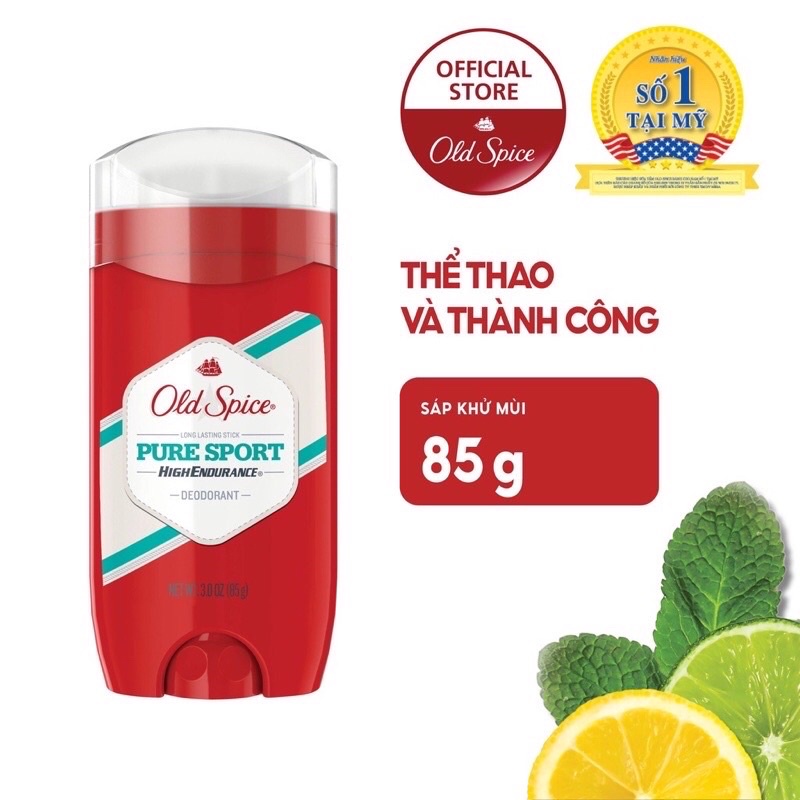 Sáp khử mùi nam Old Spice Fresh Sport 24h USA 63g - sáp cánh buồm Mỹ