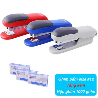 Dụng cụ bấm ghim size 12 - tặng kèm hộp ghim 100 cây ghim