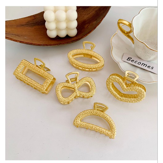 Kẹp tóc càng cua HÀN QUỐC xi mạ/kẹp nửa tóc siêu xinh,xịn sò