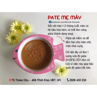 PATE TƯƠI CHO CHÓ MÈO - PATE MẸ MÂY (hộp 800g)