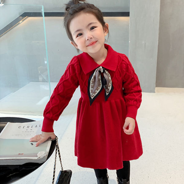 Đầm Dệt Kim Thời Trang Mùa Thu Đông 2020 Dành Cho Bé Gái