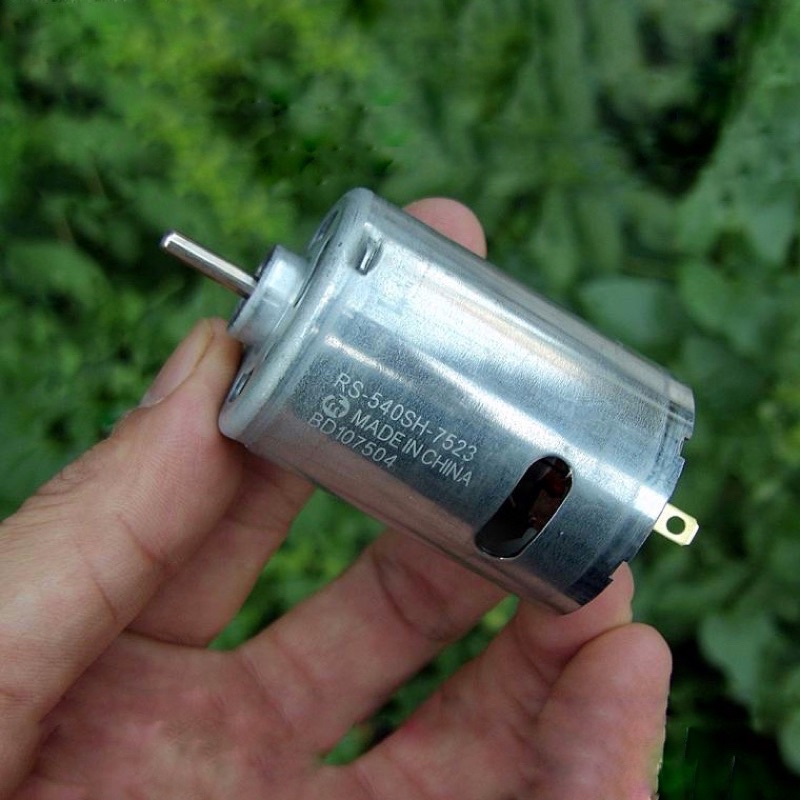 Motor Mabuchi 540 7.4V DC tốc độ 19800 vòng / phút. Động cơ công cụ điện mô-men xoắn cao, tốc độ cao