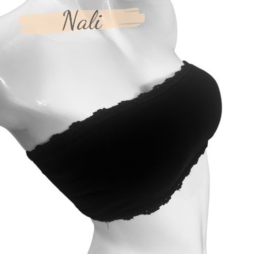 Áo bra tăm gân không dây dây cúp ngực , áo bra ngang viền ren NL012 | BigBuy360 - bigbuy360.vn